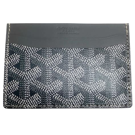 porte carte goyard gris|porte carte petite.